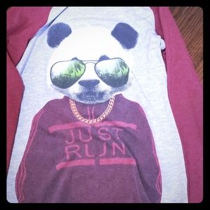 Youth Long sleeve panda shirt